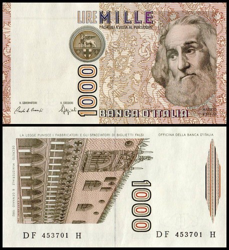 Italy 1000 lire 1982 - italy, lire,