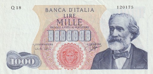 Italy 1963 1000 lire - italy,
