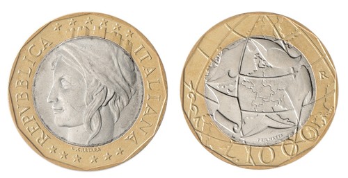 Italy 1000 lire 1997 - lire,, km