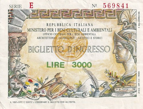 Italy biglietto dingresso - italy,