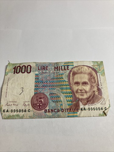 1000 lire italy bank - italy, 1990