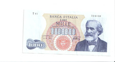 Italy 1000 Lire Banknote 1966