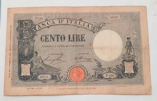 Rare 100 lire banknote - rare,