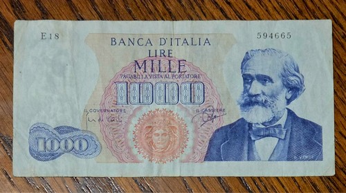 Italy 1000 lire - ,, f/vf