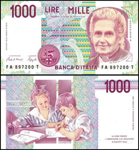Italy 1000 lire - italy, lire,