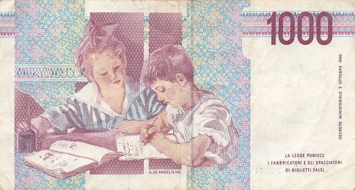 Italy 1000 lire 3 10 - , 3.10.1990