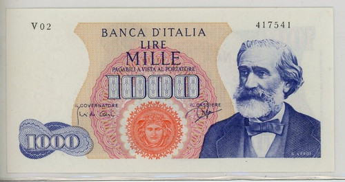 Italy 1000 lire 1962 - lire,