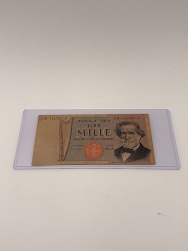 Italy 1000 lire banknote - italy,