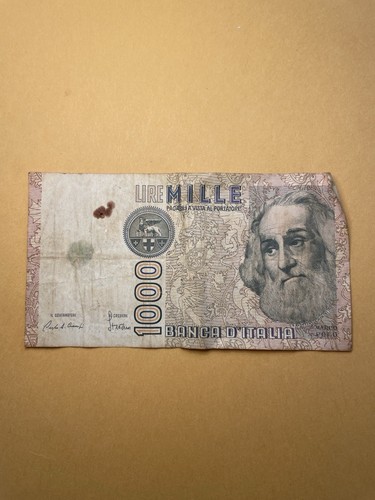 Banca italia 1000 lire - banca, d’italia