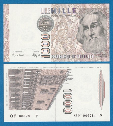 Italy 1000 lire 109b 1982 - italy, p