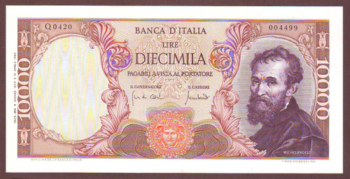 Italy 10000 lire - 10000, 8.6.1970