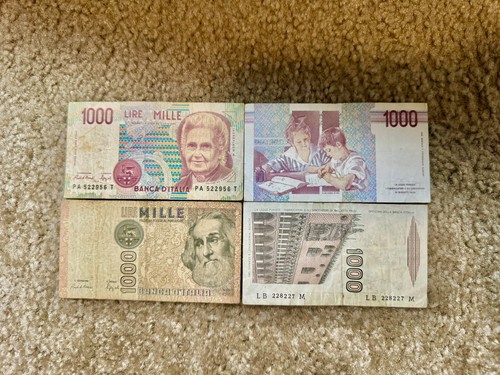 Italy 1000 lire two - 1000,