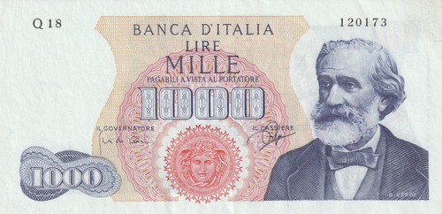 Italy 1963 1000 - , lire