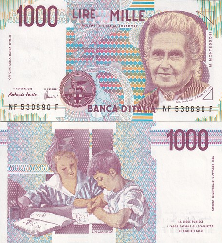 Italy 1000 lire 1990 114 - lire, c