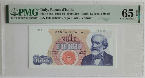 1965 italy 1000 lire - 1000, banca