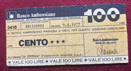 Italy 1977 banco - italy,