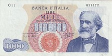 i-000598 Italy 1000 Lire 1962