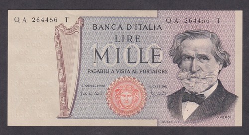 1969 italy 1000 lire - [au],