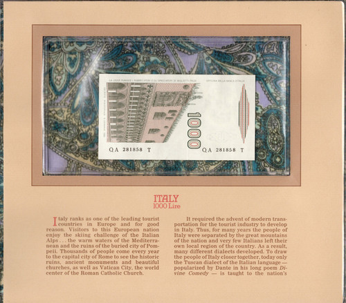 Most treasured banknotes italy - treasured,