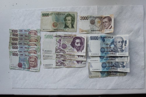 Italy banknotes 50000 lire - banknotes,,