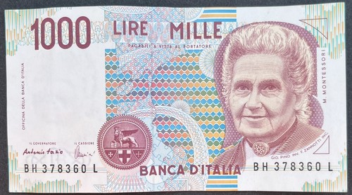 Italy 1990 1000 lire - lire, banknote