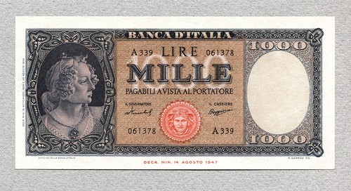 Italia 1000 lire 1959 p88c - lire, unc