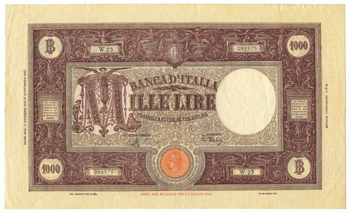 1000 lire barbetti - 1000, grande