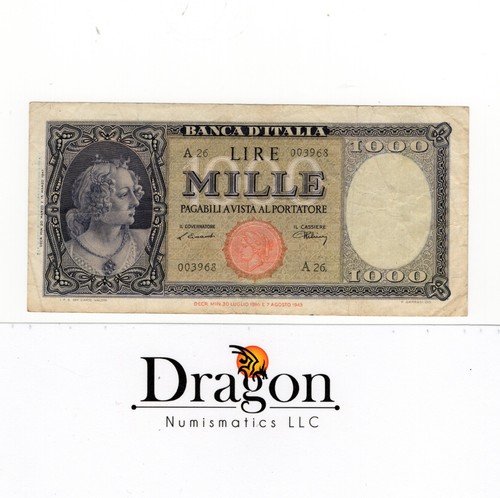 Italy 1000 lire - 1000, 1943