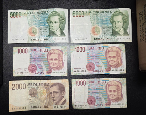 6pcs italy circulated - 6pcs,
