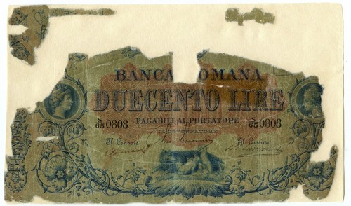 200 lire banca romana - 200,