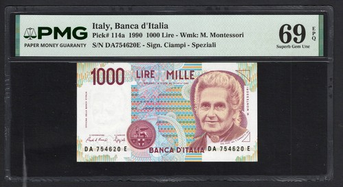 Italy 1000 lire 1990 p114a - lire,