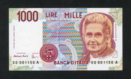 Italy 1000 lire d 1990 - italy,